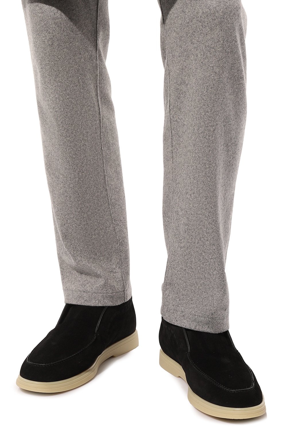 Замшевые ботинки STEFANO RICCI черного цвета по цене 108000 руб., арт. UC62_G4203, фото 3 Замшевые ботинки STEFANO RICCI, арт. UC62_G4203, фото 3