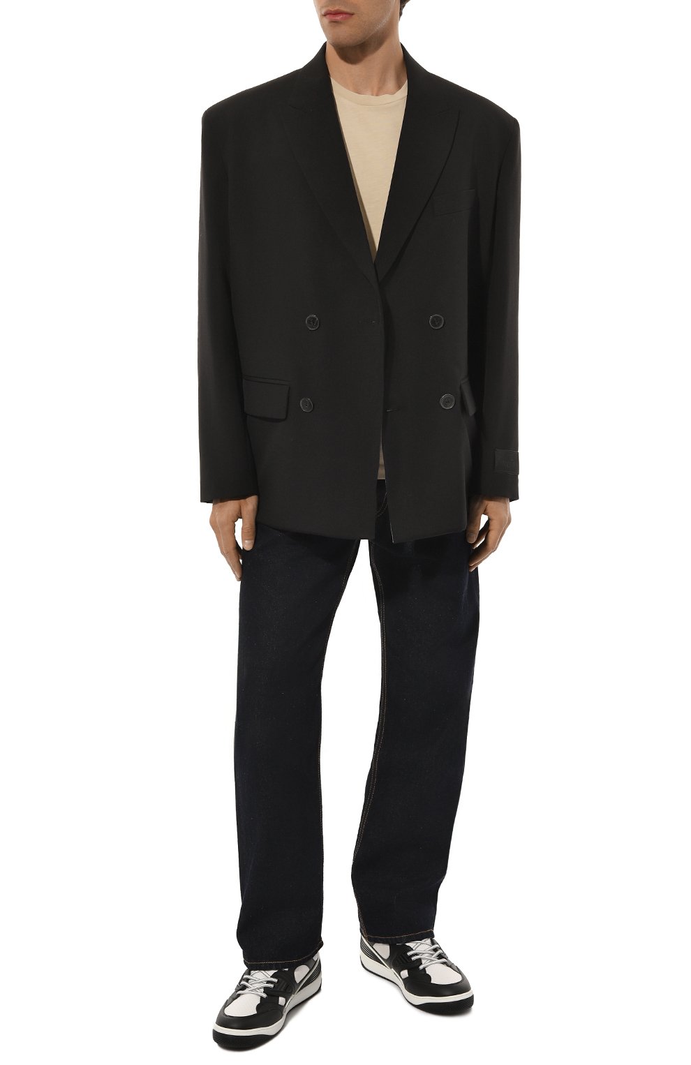 Комбинированные кеды gucci basket GUCCI, арт. 722749/2SH80, фото 2