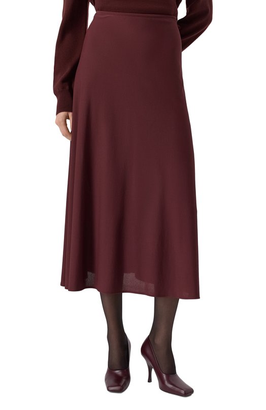 Юбка из вискозы Jil Sander J04MA0103/J65016 Бордовый  J04MA0103/J65016 Фото 3