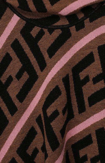 Хлопковое пончо с капюшоном FENDI розового цвета по цене 28500 руб., арт. JFQ039/A2M4, фото 3 Хлопковое пончо с капюшоном FENDI, арт. JFQ039/A2M4, фото 3