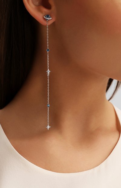 Серьги space SWAROVSKI серебряного цвета по цене 9410 руб., арт. 5447696, фото 2 Серьги space SWAROVSKI, арт. 5447696, фото 2
