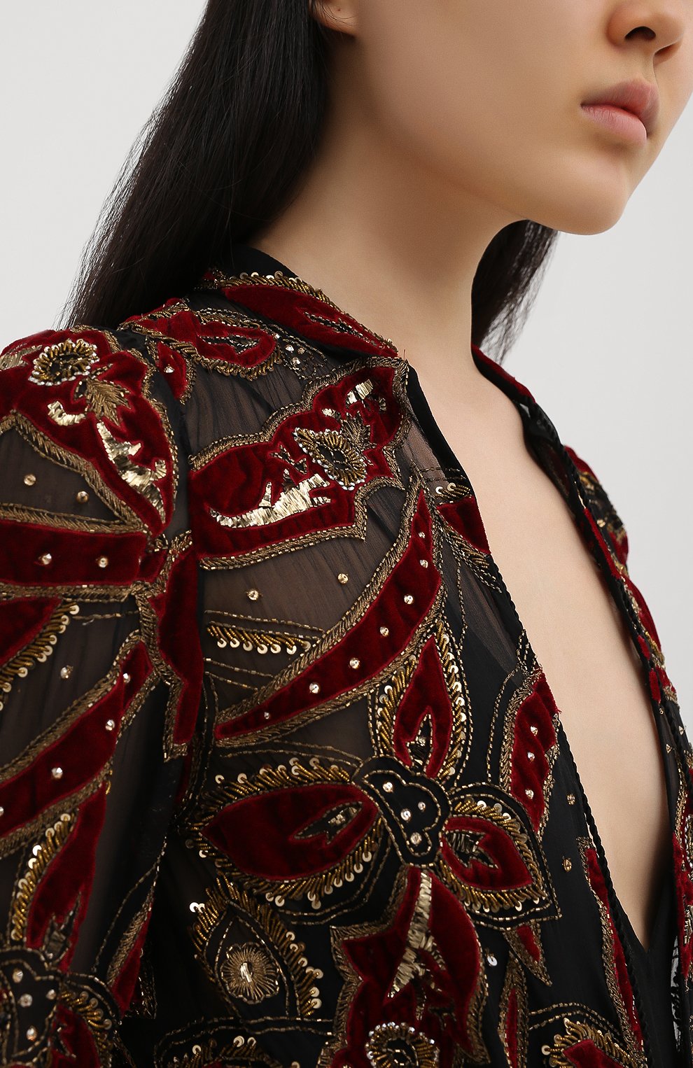 Шелковое платье SAINT LAURENT, арт. 619001/Y115W, фото 5