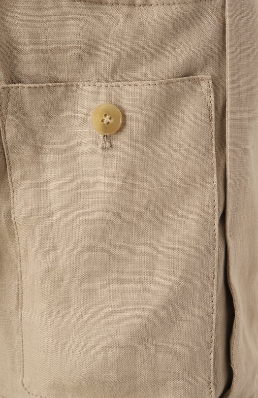 Льняной бомбер Canali 040988US/SG02985 Бежевый  040988US/SG02985 Фото 7