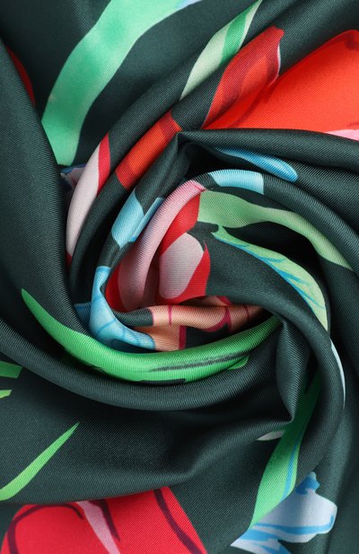 Шелковый платок зеленый гербарий PETITJEAN PARIS зеленого цвета по цене 35000 руб., арт. 19C1, фото 3 Шелковый платок зеленый гербарий PETITJEAN PARIS, арт. 19C1, фото 3