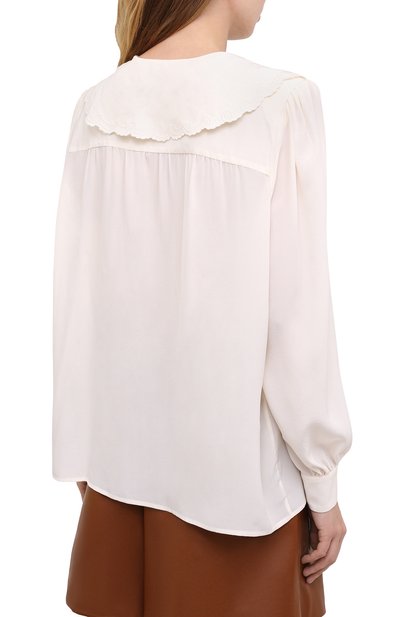 Шелковая блузка ALESSANDRA RICH, арт. FAB2314-F3057, фото 4