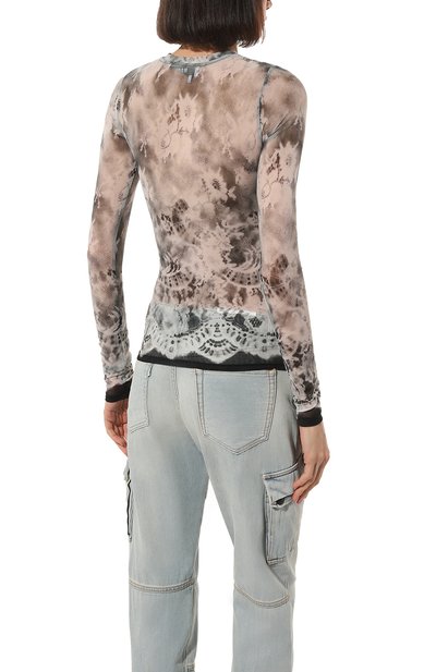 Топ MSGM черно-белого цвета по цене 23300 руб., арт. 3442MDM10/237352, фото 4 Топ MSGM, арт. 3442MDM10/237352, фото 4