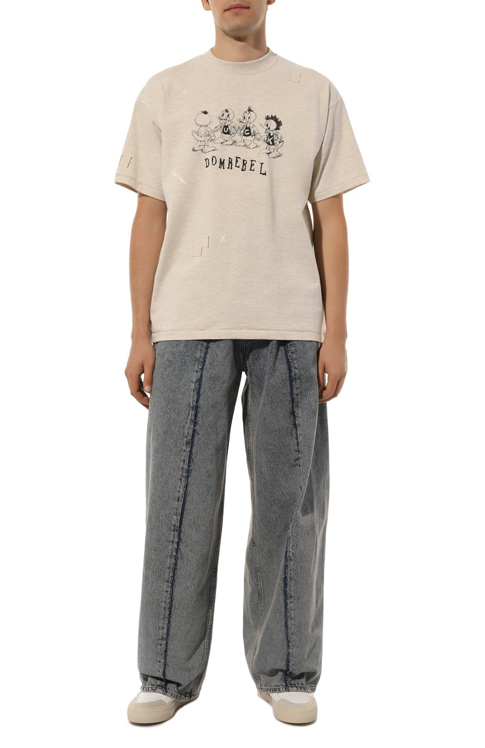 Хлопковая футболка DOMREBEL, арт. M SCH00LYARD T-SHIRT/TSHIRT, фото 2