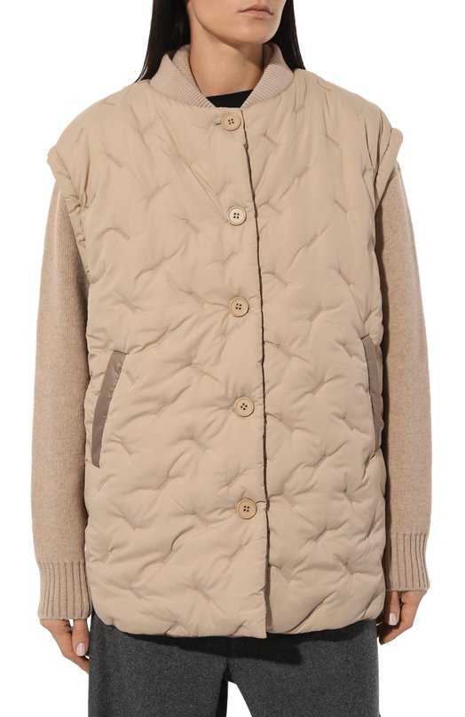 Двусторонняя куртка sherpa. Бежевый, фото 7