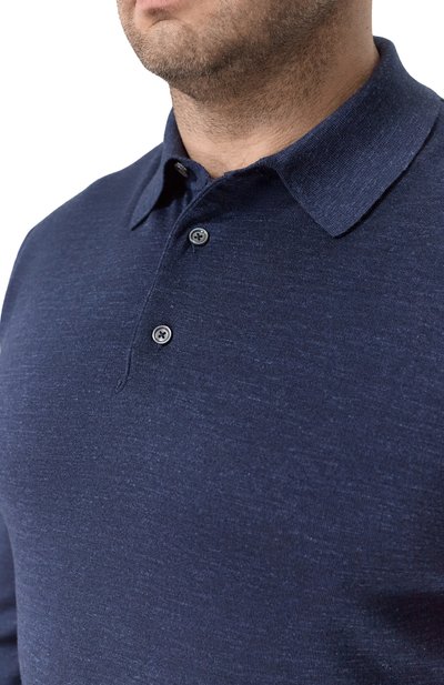 Поло из шелка и кашемира KITON, арт. UMK127960H, фото 5