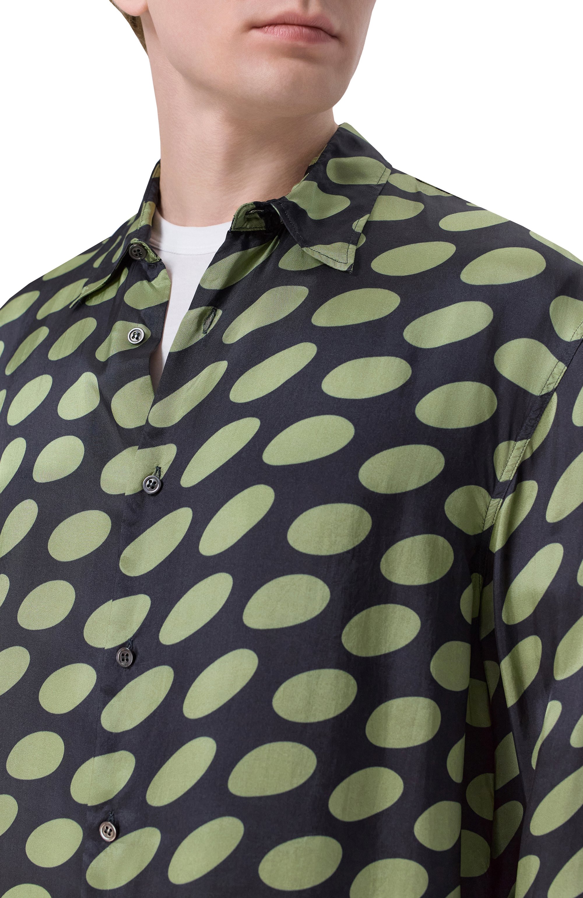 Рубашка из вискозы DRIES VAN NOTEN, арт. 020713/3002, фото 5