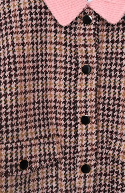 Куртка-рубашка MSGM KIDS бордового цвета по цене 38350 руб., арт. F5MSJGC0139, фото 3 Куртка-рубашка MSGM KIDS, арт. F5MSJGC0139, фото 3