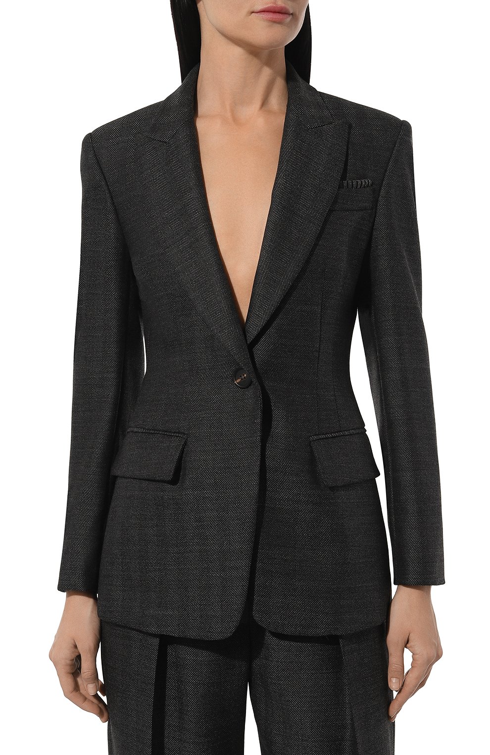 Шерстяной жакет BRUNELLO CUCINELLI, арт. MD5957251, фото 3