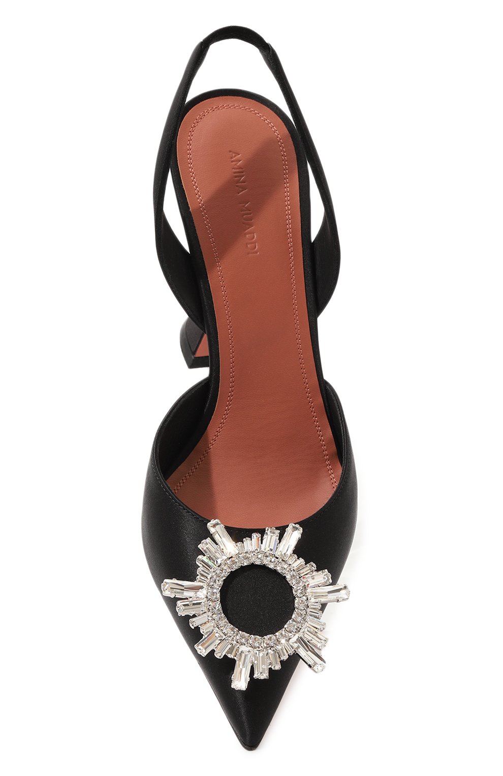 Текстильные туфли begum AMINA MUADDI черного цвета по цене 111000 руб., арт. BEGUM SLING/SATIN/NUDE, фото 6 Текстильные туфли begum AMINA MUADDI, арт. BEGUM SLING/SATIN/NUDE, фото 6