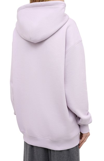 Хлопковое худи ACNE STUDIOS сиреневого цвета по цене 35400 руб., арт. AI0066, фото 4 Хлопковое худи ACNE STUDIOS, арт. AI0066, фото 4