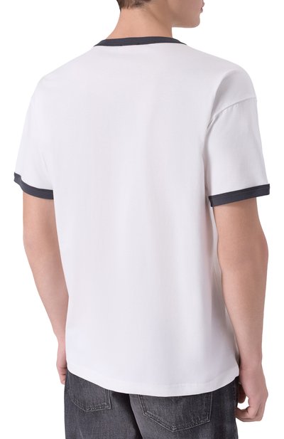 Хлопковая футболка DIESEL белого цвета по цене 14200 руб., арт. A19639/0PLAT, фото 4 Хлопковая футболка DIESEL, арт. A19639/0PLAT, фото 4