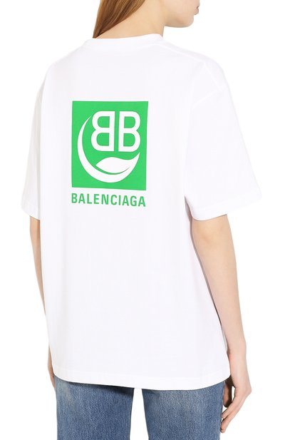 Хлопковая футболка BALENCIAGA, арт. 594599/THV63, фото 4