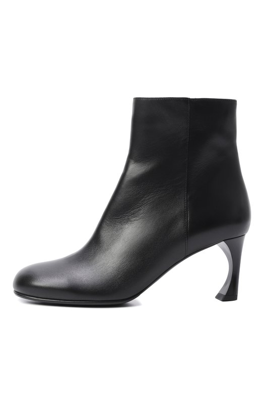 Кожаные ботильоны Emporio Armani EW002933/AF14915 Чёрный  EW002933/AF14915 Фото 4