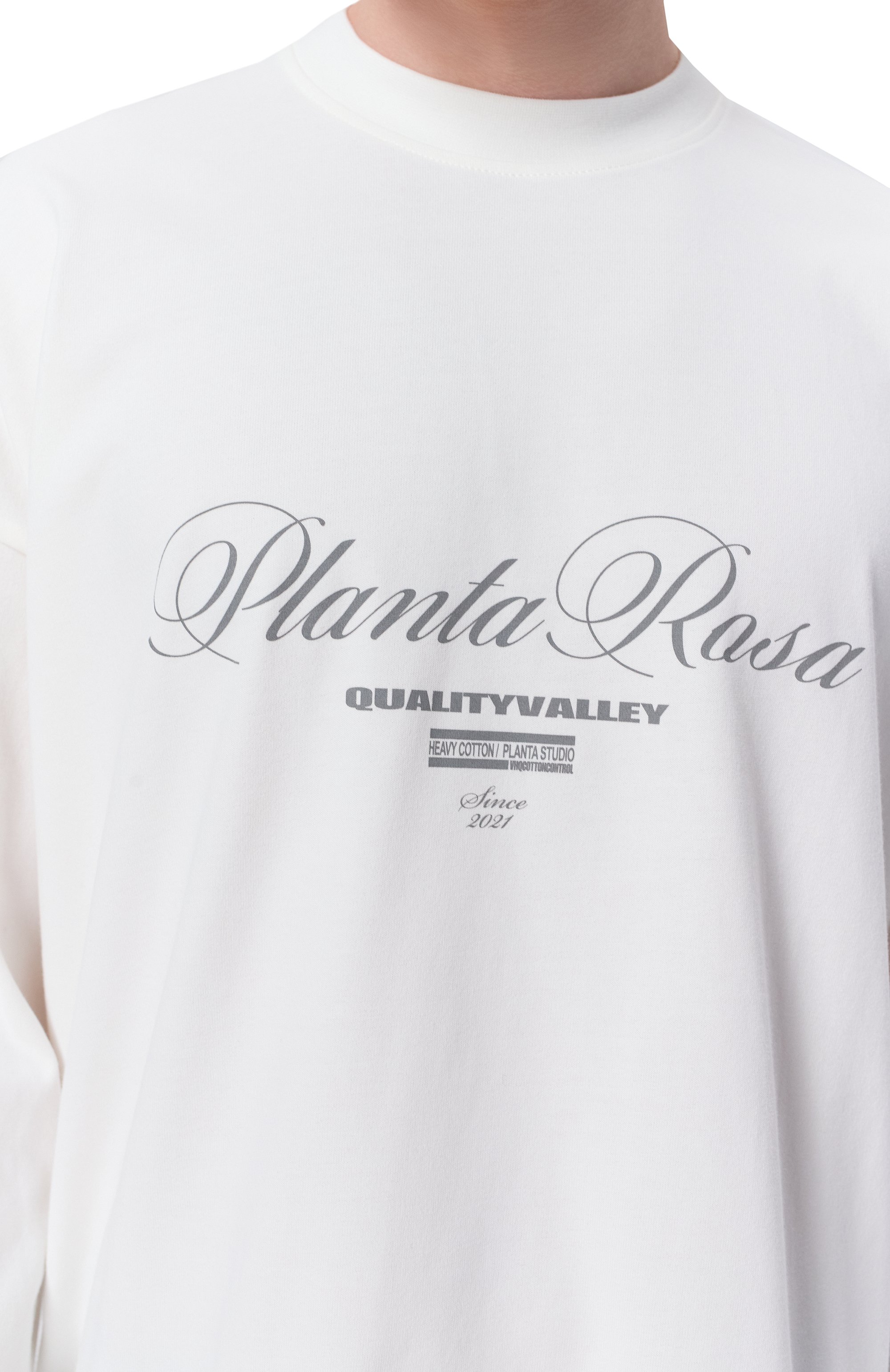 Хлопковый лонгслив PLANTA ROSA белого цвета по цене 14500 руб., арт. PR/L01.1/QUALITY-BOLD/220VELVET, фото 6 Хлопковый лонгслив PLANTA ROSA, арт. PR/L01.1/QUALITY-BOLD/220VELVET, фото 6