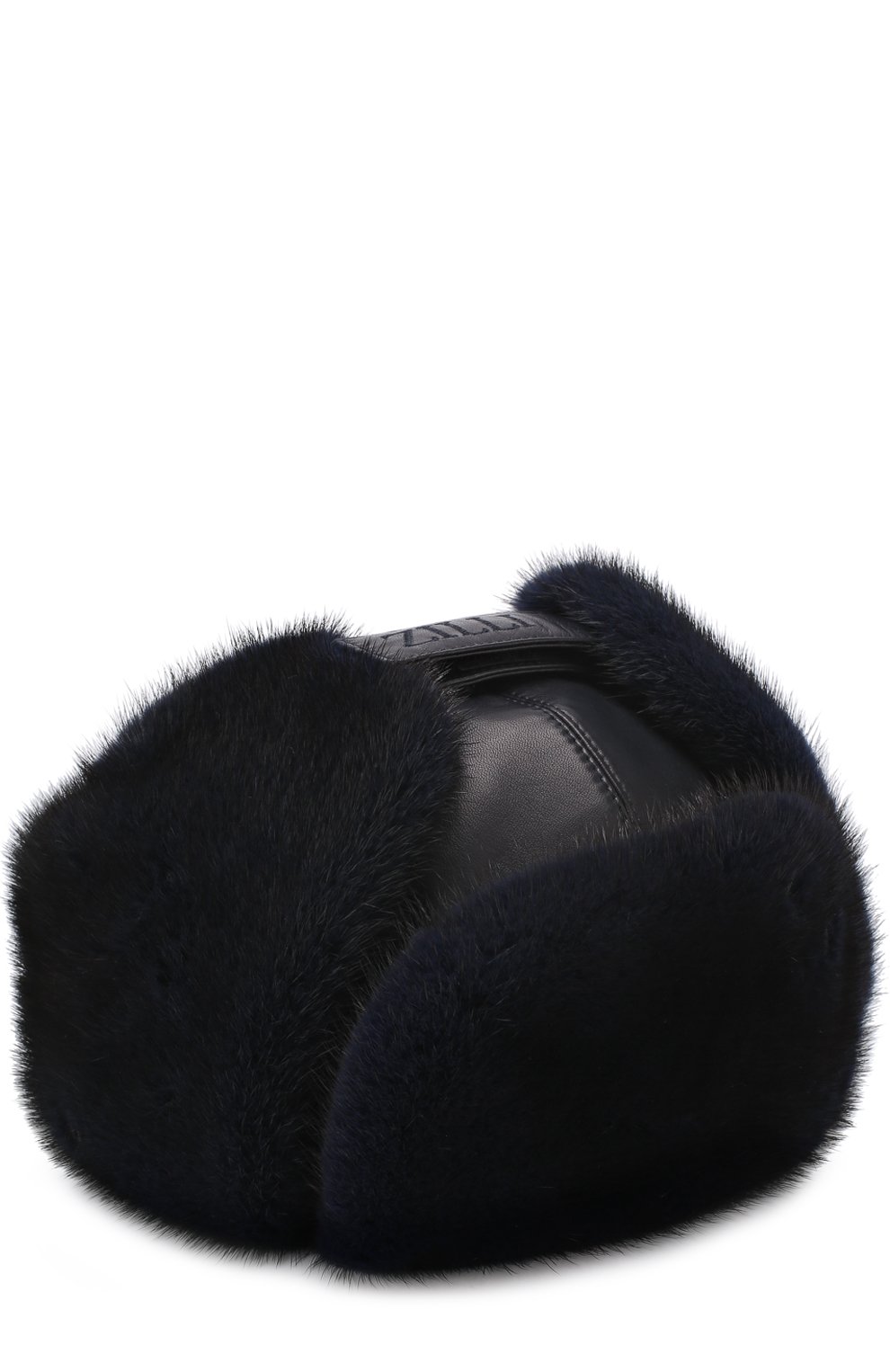 Кожаная шапка-ушанка с меховой отделкой ZILLI, арт. MHQ-0RS00-01005/1002, фото 1