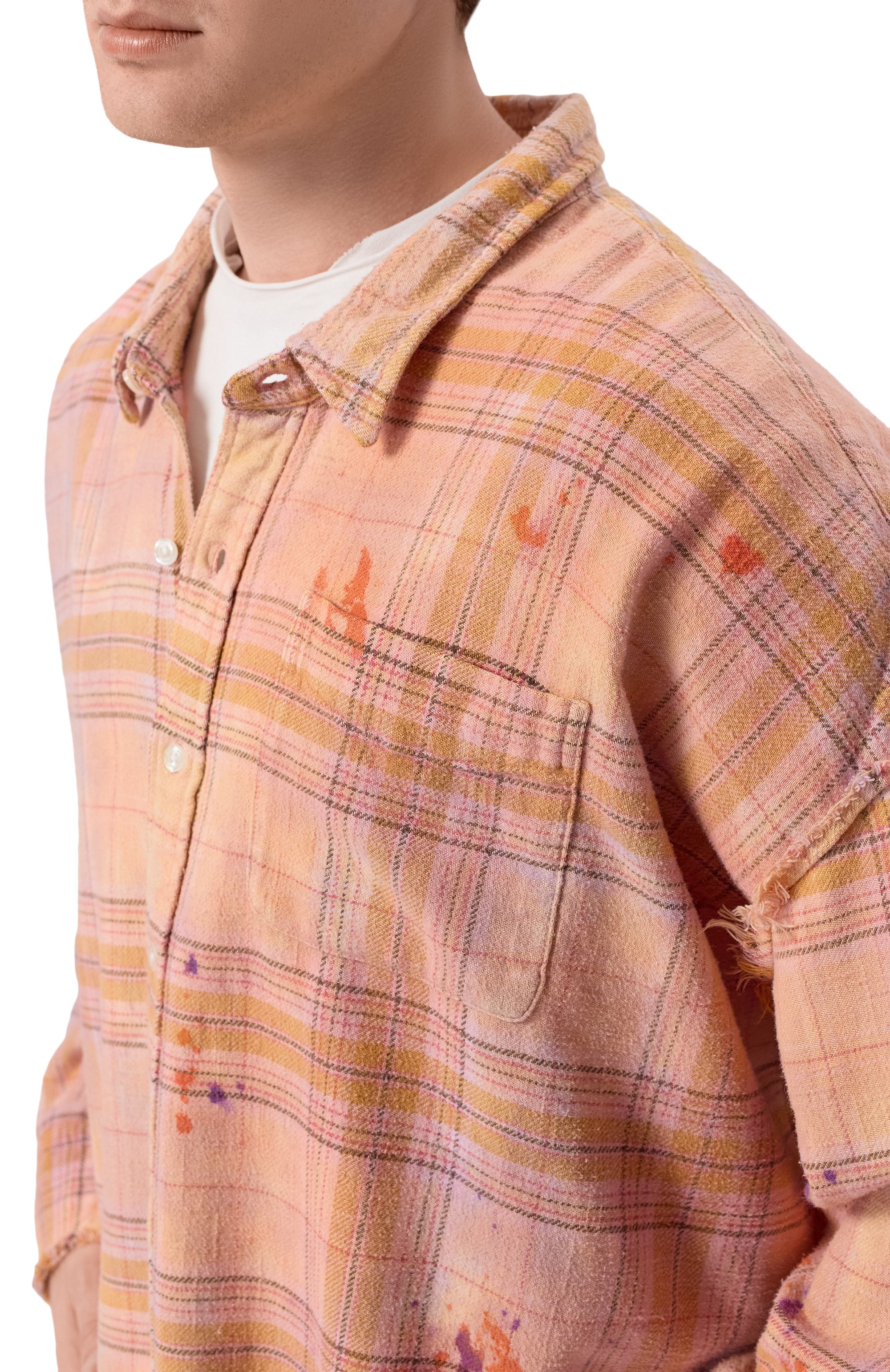 Хлопковая рубашка R13, арт. R13WR075-R654B, фото 5