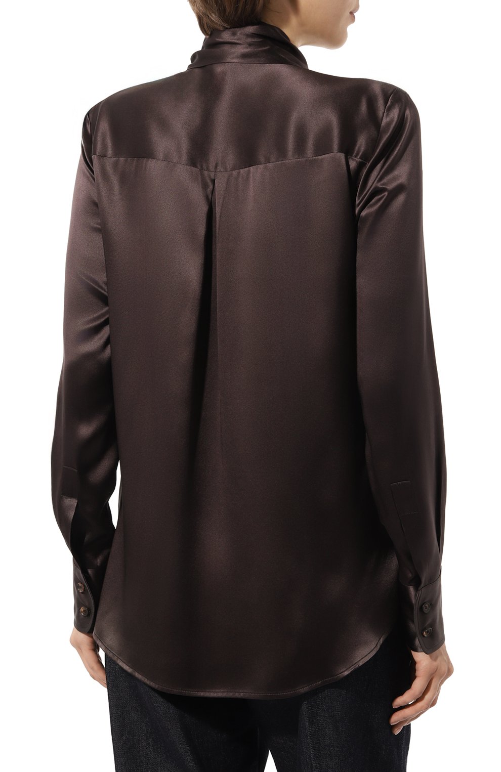 Шелковая блузка KITON, арт. D38455K03337, фото 4