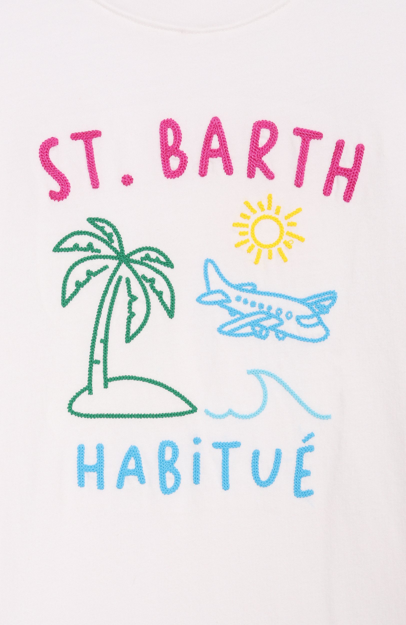 Хлопковая футболка MC2 SAINT BARTH белого цвета по цене 9950 руб., арт. ELLY001-00320L/ELLY, фото 3 Хлопковая футболка MC2 SAINT BARTH, арт. ELLY001-00320L/ELLY, фото 3