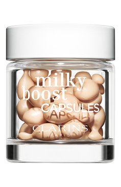 Тональный флюид для лица в капсулах milky boost capsules, оттенок 01 (30x0,2ml) CLARINS  цвета, арт. 80086363 | Фото 1 (Финишное покрытие: Сияющий; Региональные ограничения белый список (Axapta Mercury): Не проставлено; Нос: Не проставлен�о; SPF фильтр: Минимальный (0-5))