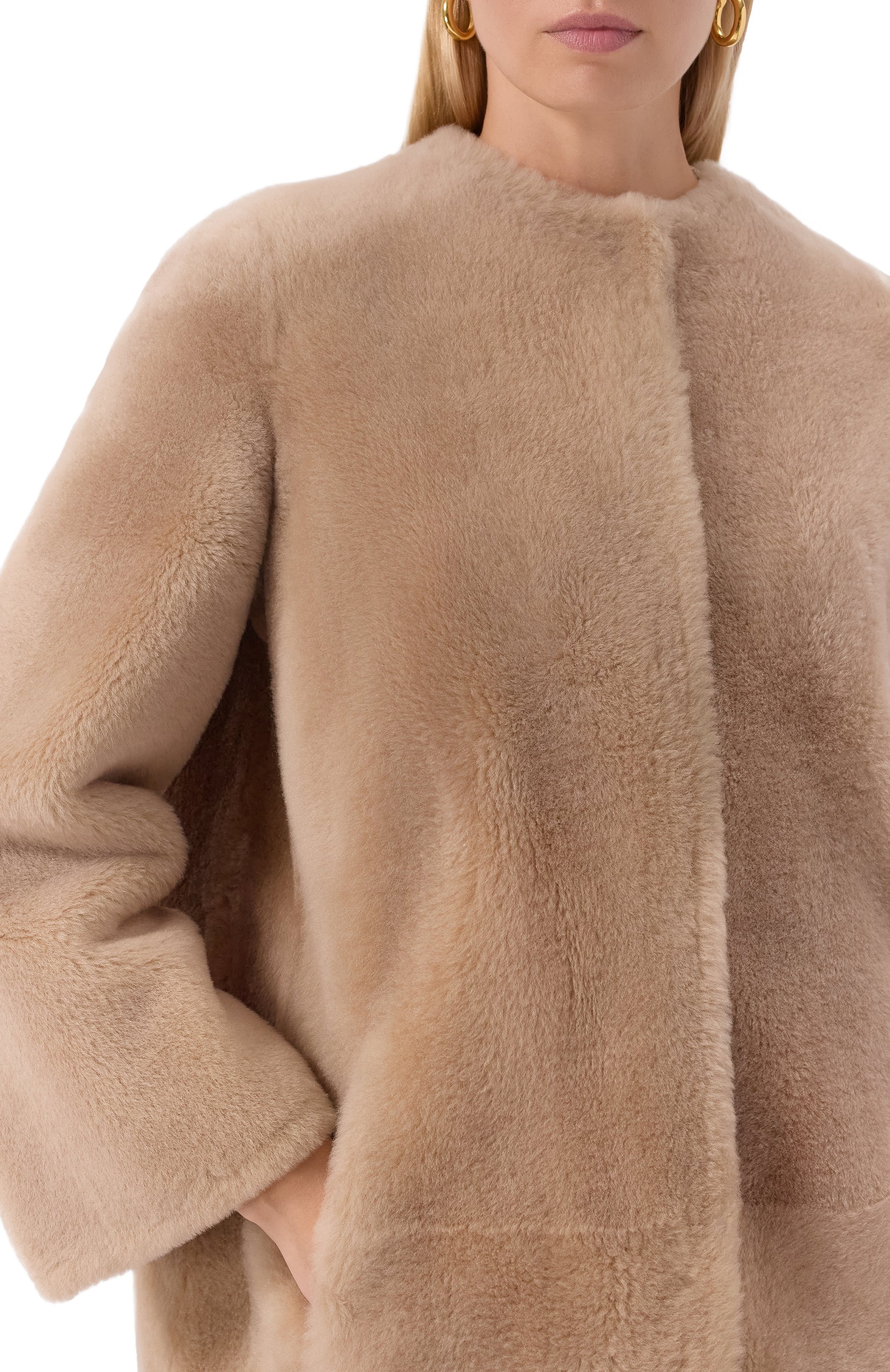 Дубленка из овчины YVES SALOMON, арт. 25WYM63230MERL, фото 5