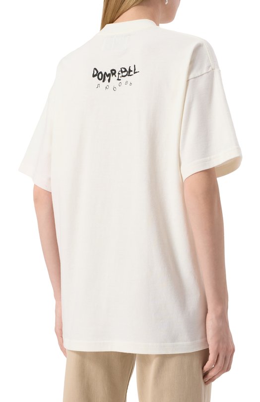 Хлопковая футболка DOMREBEL DREAMING/T-SHIRT Белый  DREAMING/T-SHIRT Фото 4