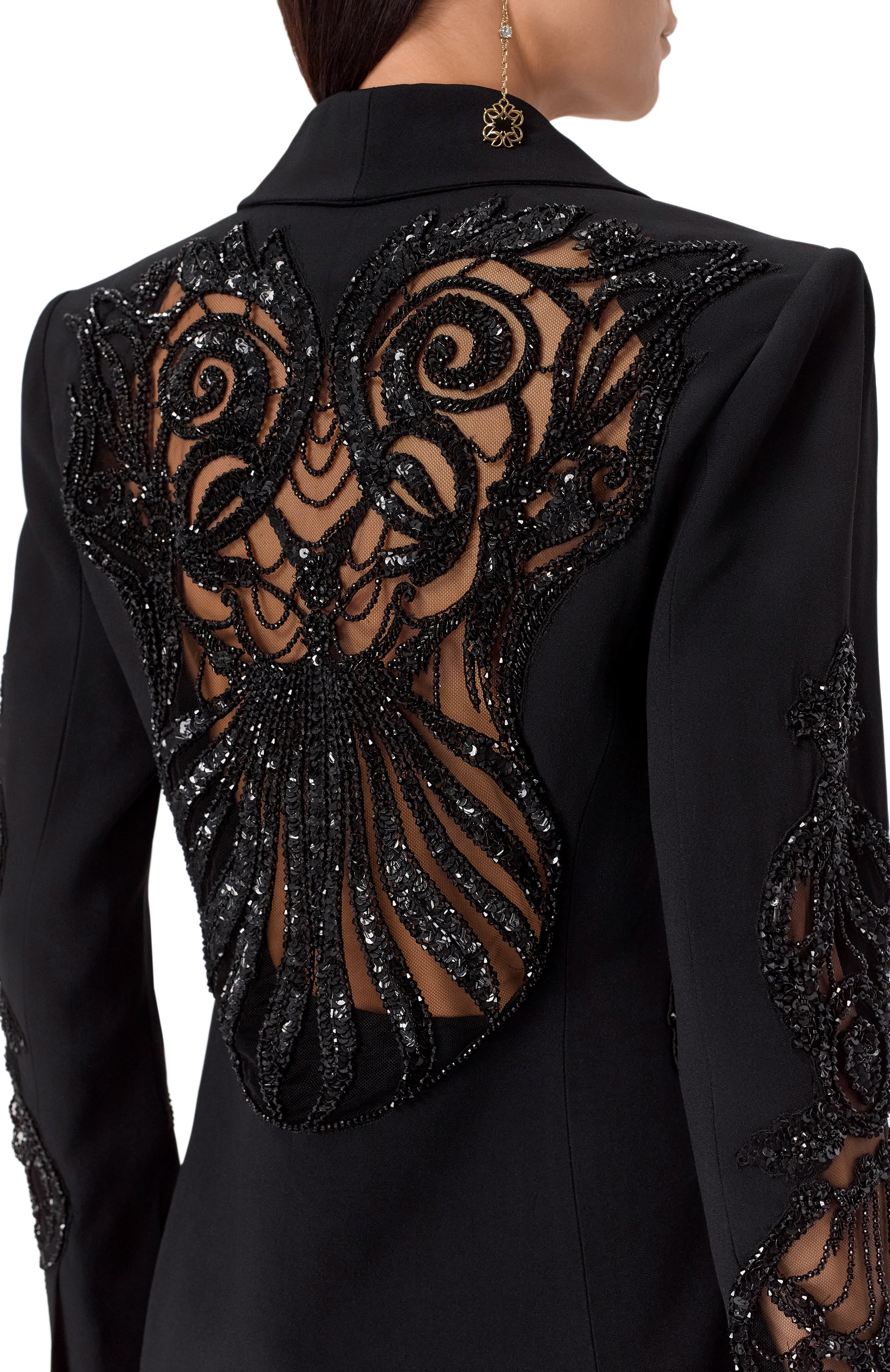 Жакет с отделкой бисером ZUHAIR MURAD черного цвета по цене 686000 руб., арт. RJK25030/CRCA016, фото 5 Жакет с отделкой бисером ZUHAIR MURAD, арт. RJK25030/CRCA016, фото 5