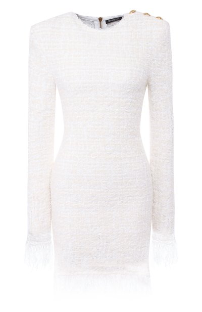 Женское буклированное платье BALMAIN, арт. RF16605/K290