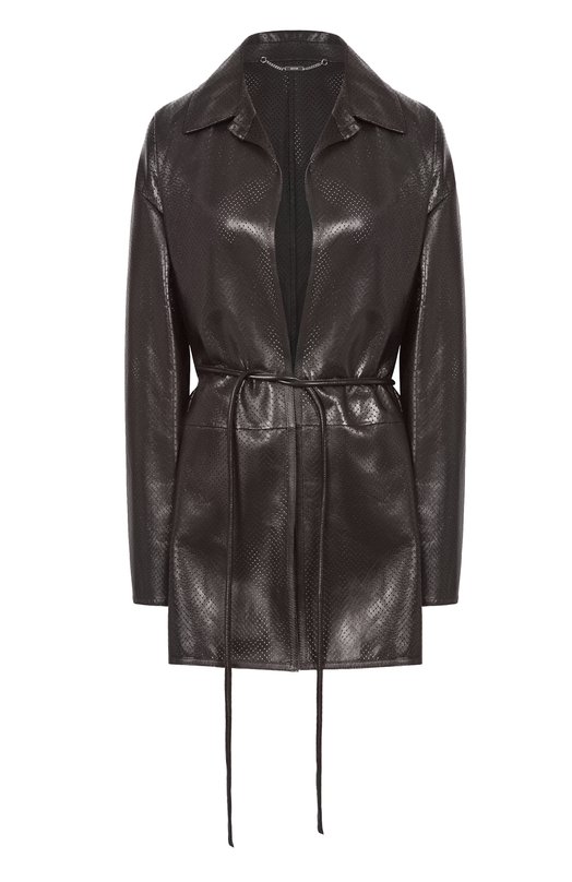 Кожаная куртка Kiton D59672K0919F02 Чёрный D59672K0919F02