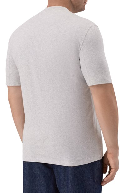 Хлопковая футболка BRUNELLO CUCINELLI, арт. M0B138440, фото 4