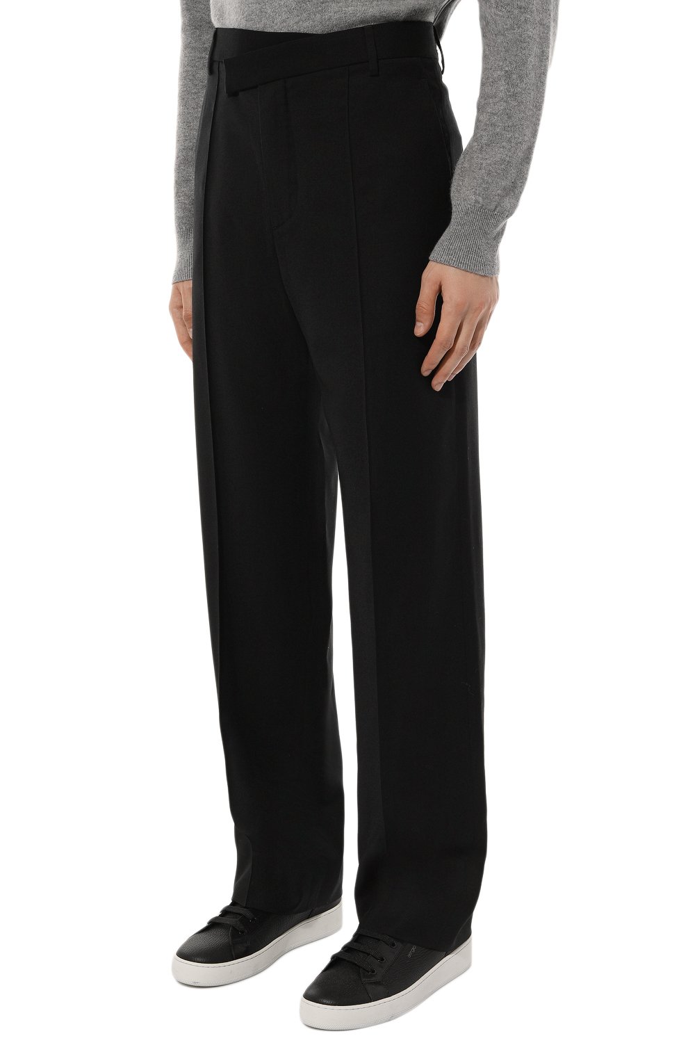 Шерстяные брюки ANN DEMEULEMEESTER, арт. 2402-M-TR10-FA515-099, фото 3