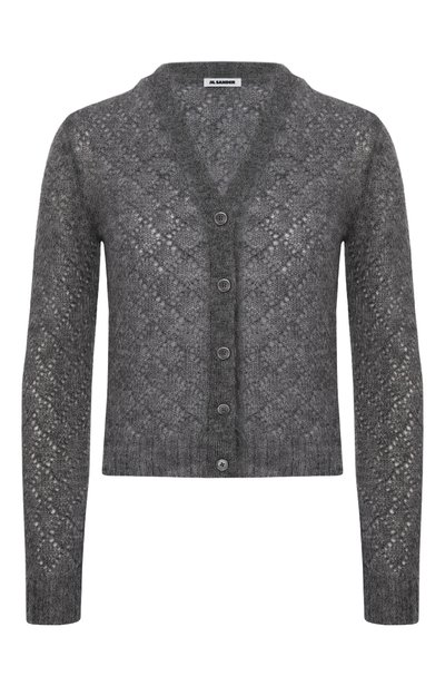 Женский кардиган из шерсти и шелка JIL SANDER, арт. J02HP0059/J14875