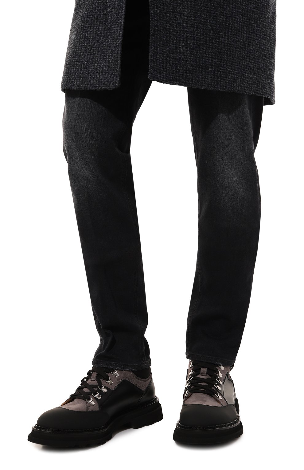 Кожаные хайкеры CAMERLENGO, арт. 16694/GREY, фото 3