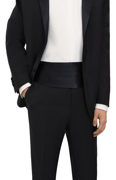 Шелковый камербанд CORNELIANI темно-синего цвета по цене 33150 руб., арт. 94U917-9420480, фото 2 Шелковый камербанд CORNELIANI, арт. 94U917-9420480, фото 2