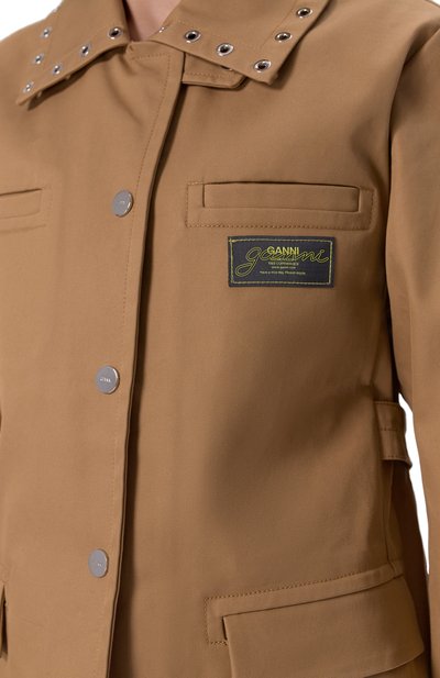 Хлопковый жакет GANNI, арт. W0027/6827, фото 5