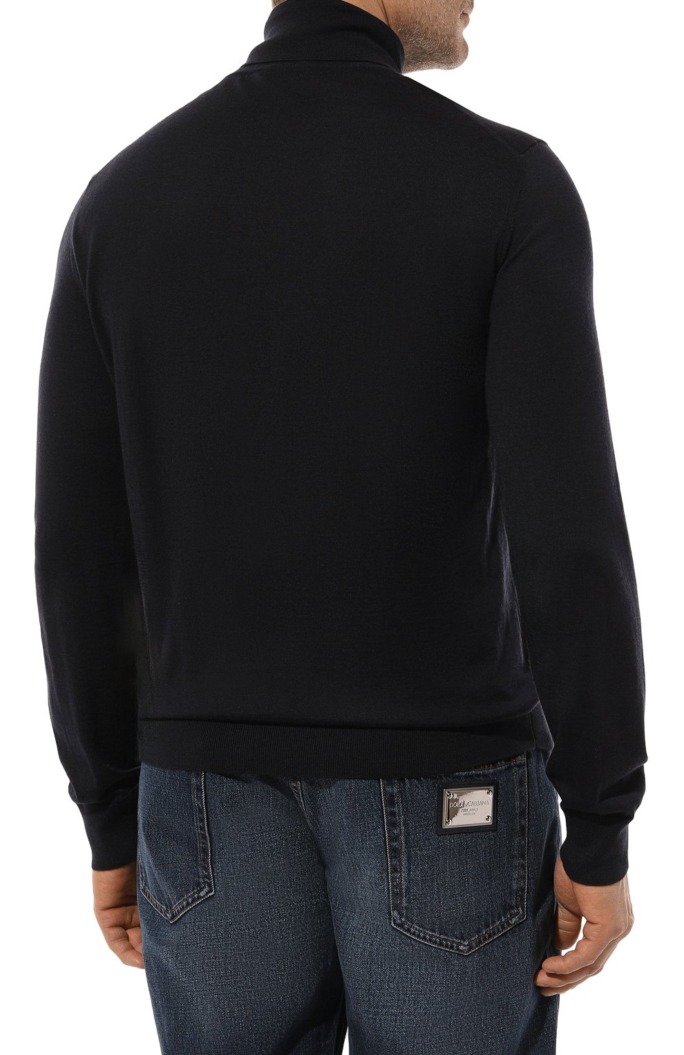 Водолазка из кашемира и шелка ZEGNA темно-синего цвета по цене 136000 руб., арт. 120/E8J00, фото 4 Водолазка из кашемира и шелка ZEGNA, арт. 120/E8J00, фото 4