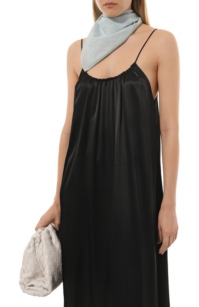 Хлопковый платок LANVIN мятного цвета по цене 9215 руб., арт. 6L5555/SQ003, фото 2 Хлопковый платок LANVIN, арт. 6L5555/SQ003, фото 2