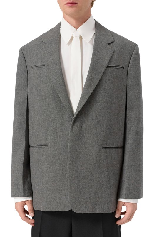 Шерстяной пиджак Jil Sander J22BN0264-J41558 Серый  J22BN0264-J41558 Фото 3