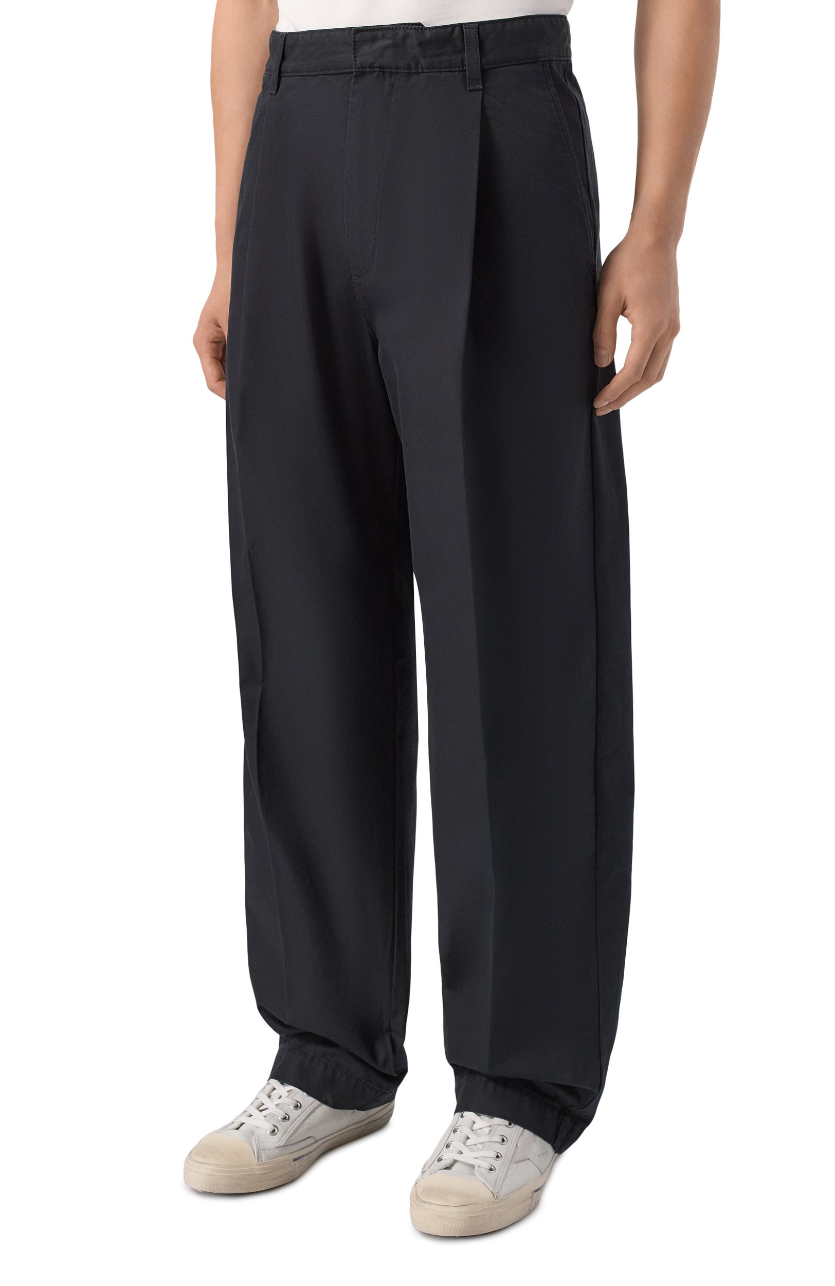 Хлопковые брюки DSQUARED2 черного цвета по цене 69950 руб., арт. S74KB1178/S41794, фото 3 Хлопковые брюки DSQUARED2, арт. S74KB1178/S41794, фото 3
