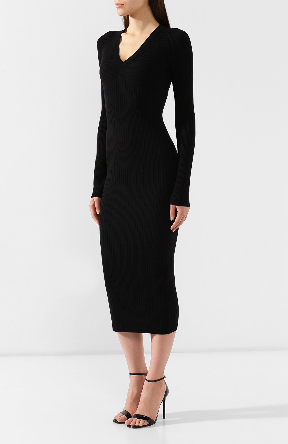 Шерстяное платье DSQUARED2 черного цвета по цене 65450 руб., арт. S75CV0038/S15413, фото 3 Шерстяное платье DSQUARED2, арт. S75CV0038/S15413, фото 3