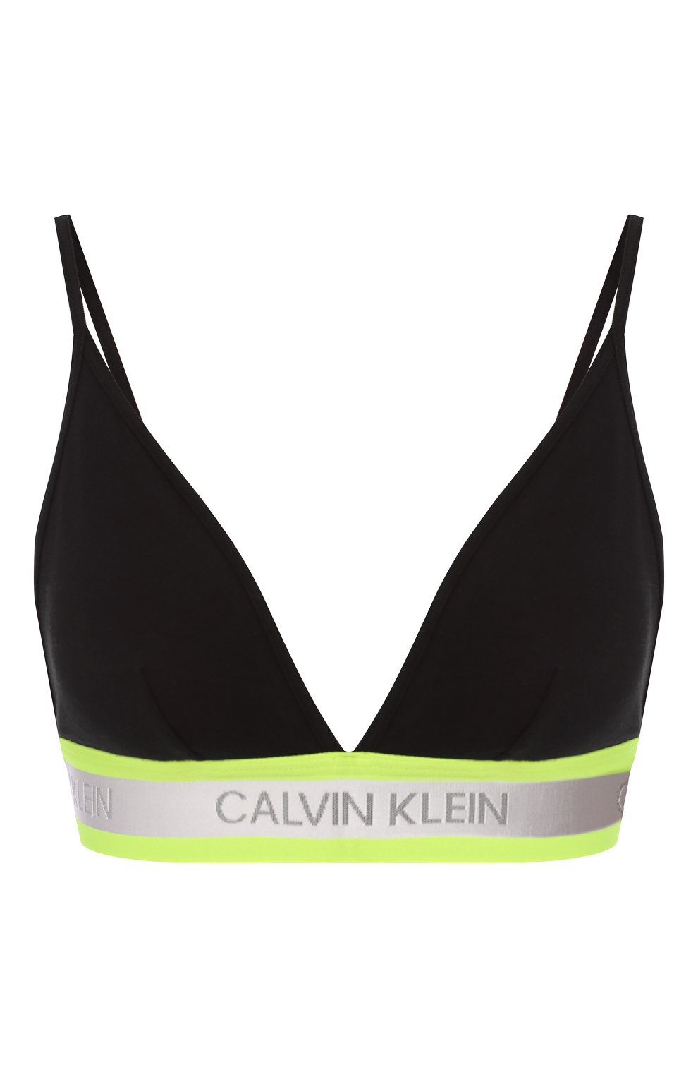 Треугольный бюстгальтер CALVIN KLEIN черного цвета по цене 4415 руб., арт. QF5669E, фото 1 Треугольный бюстгальтер CALVIN KLEIN, арт. QF5669E, фото 1
