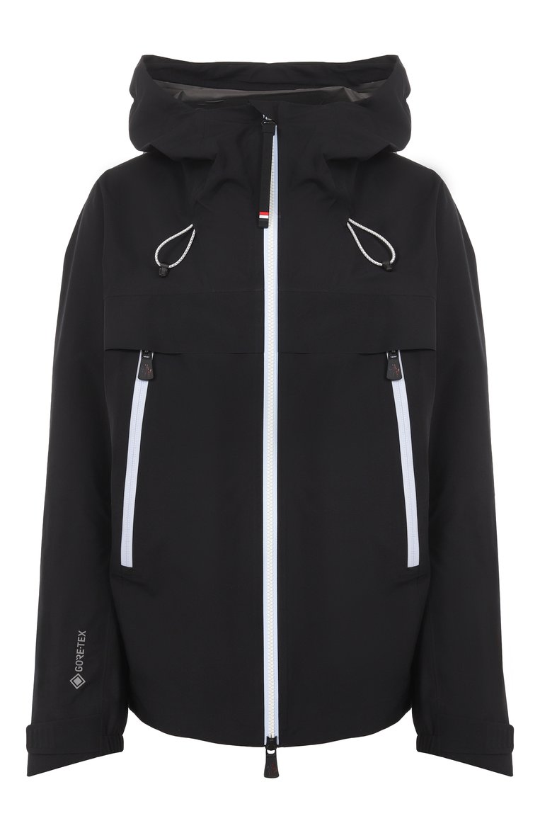 Женская ветровка MONCLER GRENOBLE черного цвета, арт. 1A000025/254AL | Фото 1 (Материал внешний: Синтетический материал; Длина (верхняя одежда): Короткие; Рукава: Длинные; Кросс-КТ: Ветровки, Куртка; Стили: Спорт-шик)