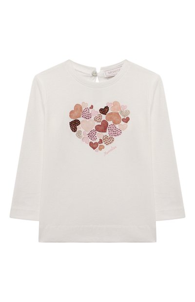 Хлопковый лонгслив MONNALISA, арт. 39B622., фото 1
