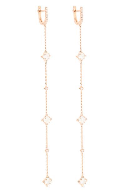 Серьги-цепочки с аквамарином MOONKA золотого цвета по цене 15530 руб., арт. tr-her-aqm, фото 3 Серьги-цепочки с аквамарином MOONKA, арт. tr-her-aqm, фото 3