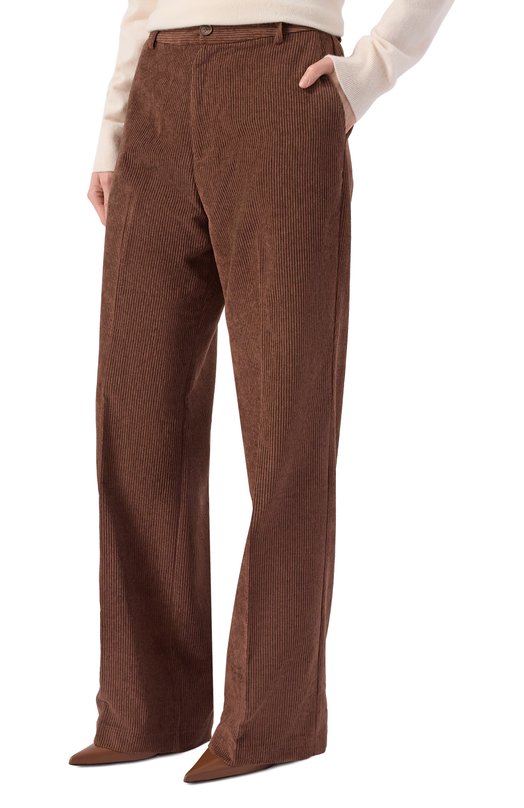 Вельветовые брюки MC2 Saint Barth REBE002-00033I/REBELLA C0RDUR0Y Коричневый  REBE002-00033I/REBELLA C0RDUR0Y Фото 3