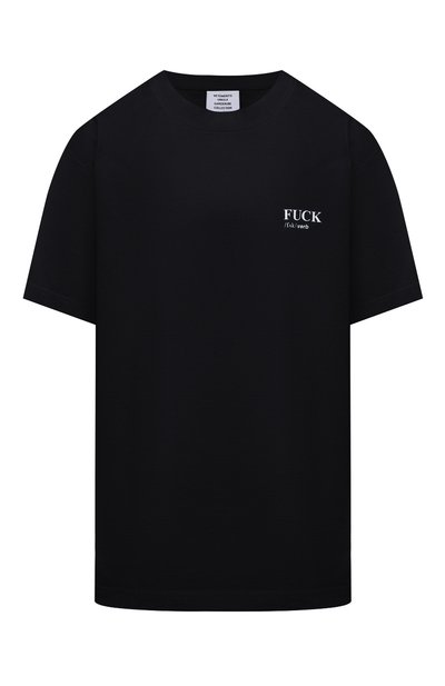 Женская хлопковая футболка VETEMENTS, арт. UA52TR160B 1602/W