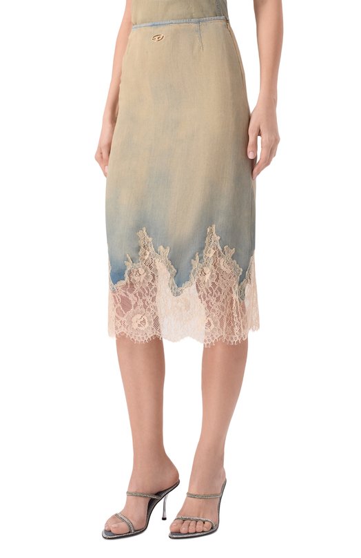 Джинсовая юбка De-Mersy Diesel A21784/0CEDE Кремовый  A21784/0CEDE Фото 3